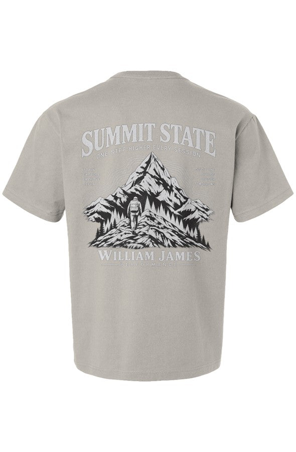 William James Heavyweight Boxy Tee SUMMIT STATE